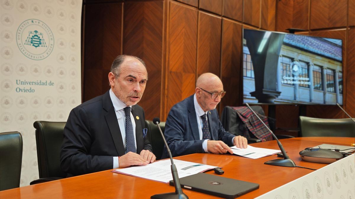 Ignacio Villaverde, esta mañana, junto a José Antonio Díaz Lago