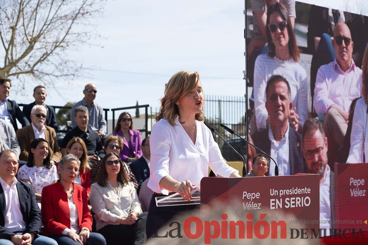 Presentación de José Vélez como candidato del PSOE a la presidencia de la Comunidad