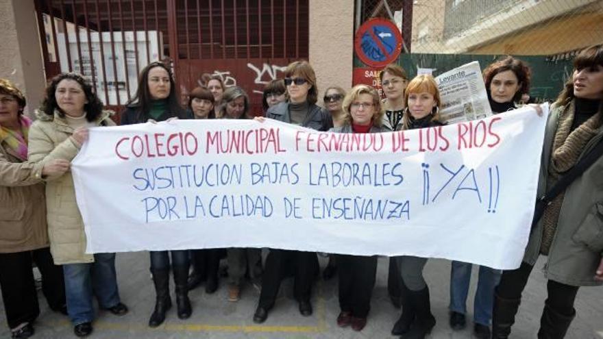 Colegio Fernando de los Ríos, en el distrito de Quatre Carreres.