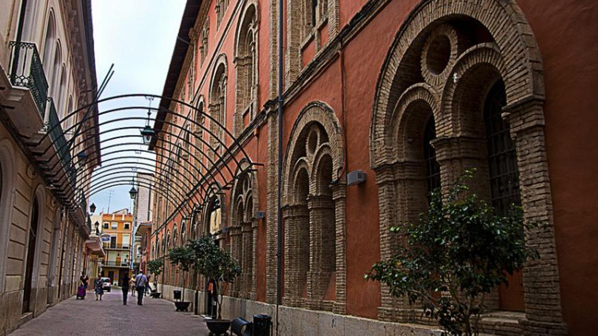 Calles del casco histórico de Alzira, declarado Bien de Interés Cultural (BIC).