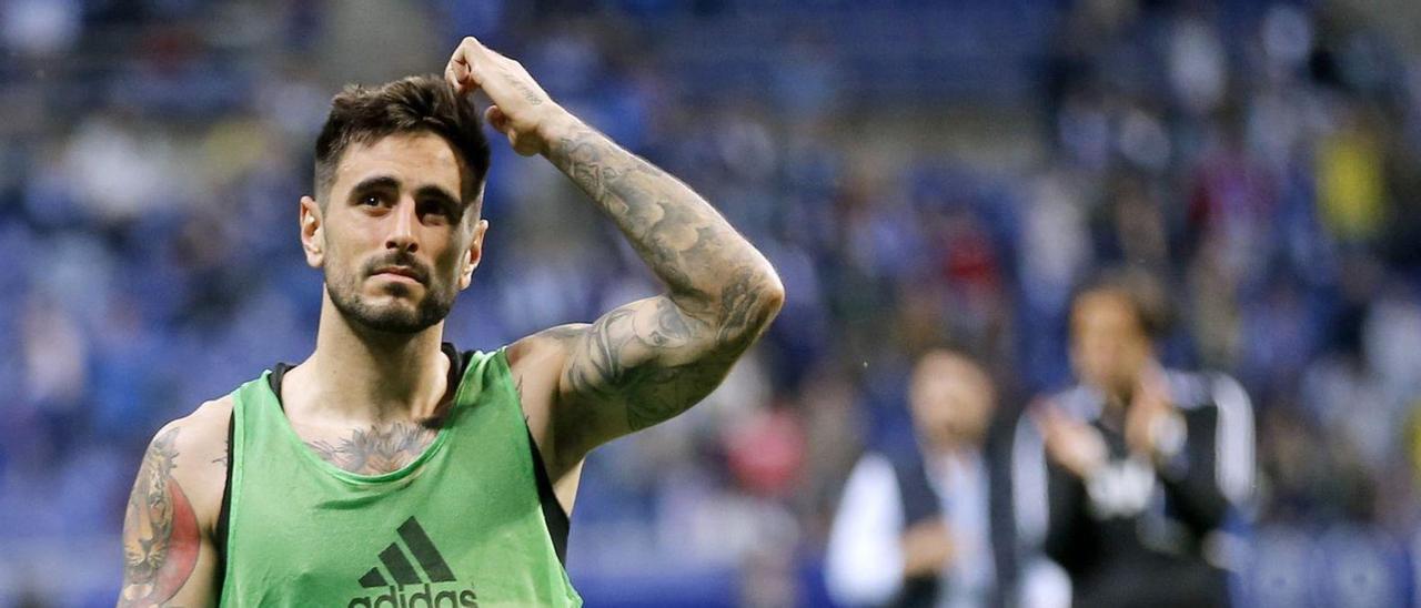 Costas, en el último partido de la temporada pasada con el Oviedo. | Real Oviedo