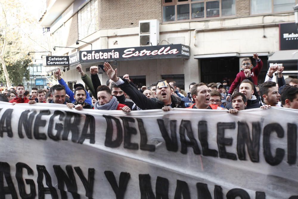 Protestas en Mestalla