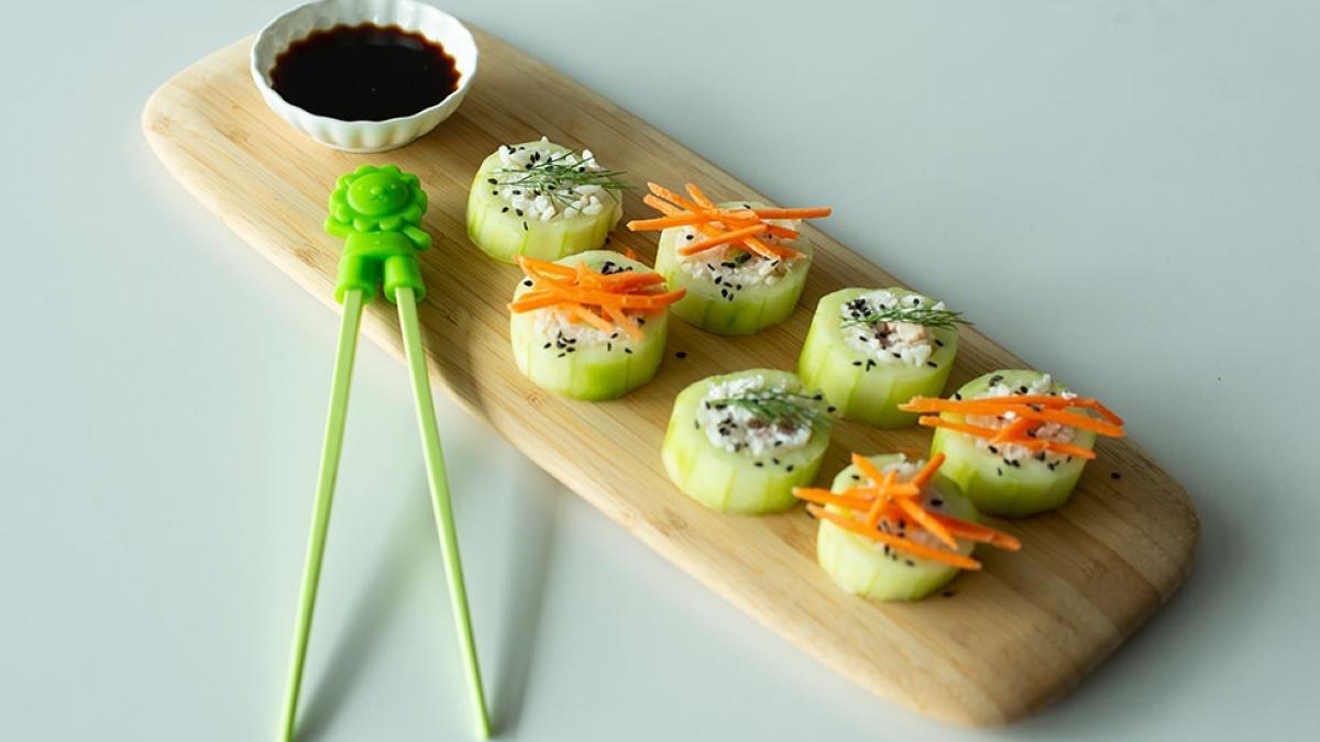 Sushi ligero de pepino: las recetas más saludables del verano