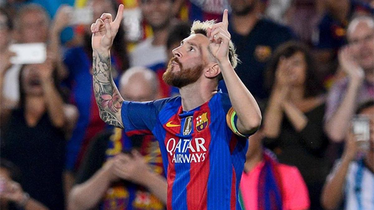 Messi marcó el primer gol del Barça