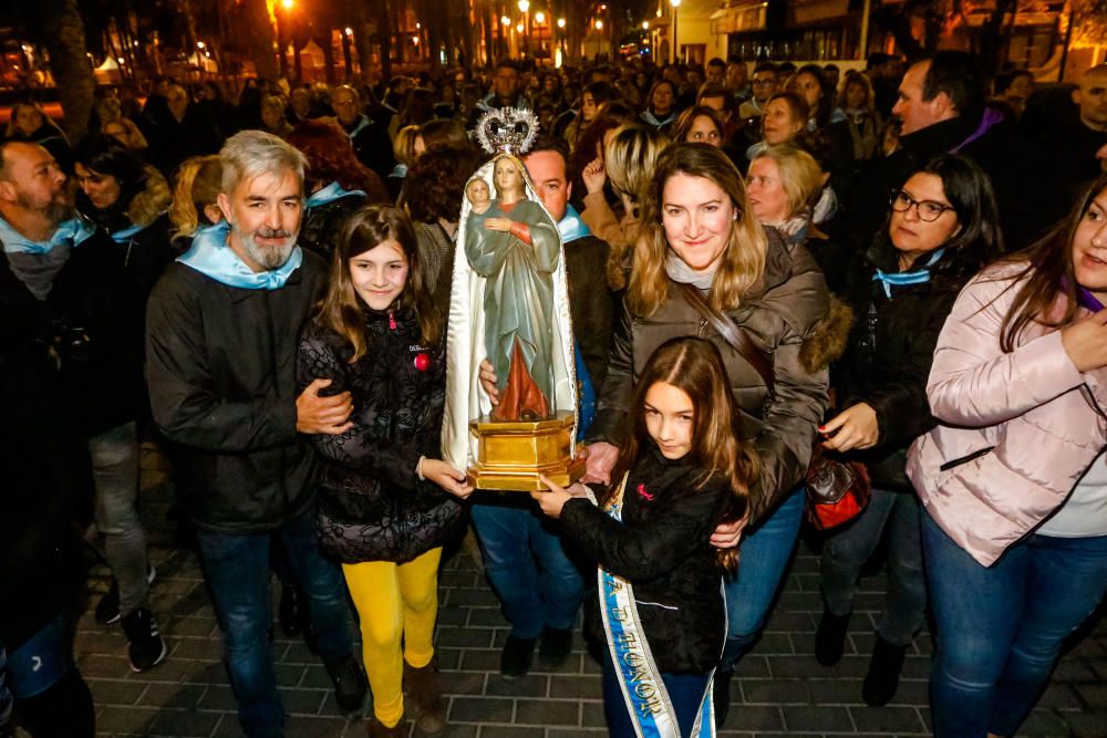 Benidorm celebra la procesión de El Alba de la Virgen del Sufragio