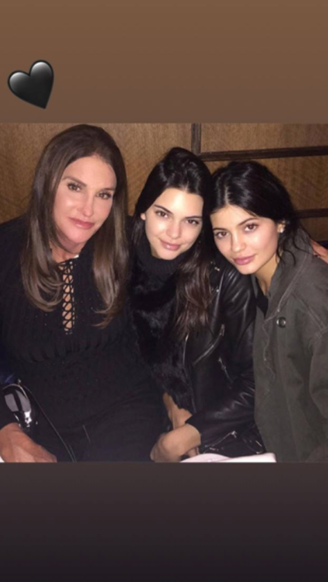 Caitlyn con Kendall y Kylie Jenner