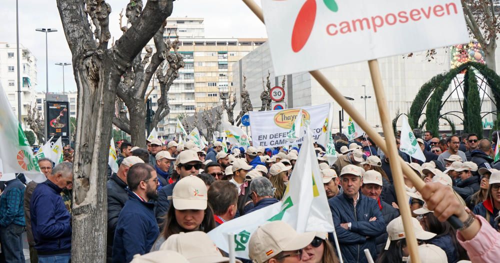 Así ha sido la manifestación de los agricultores