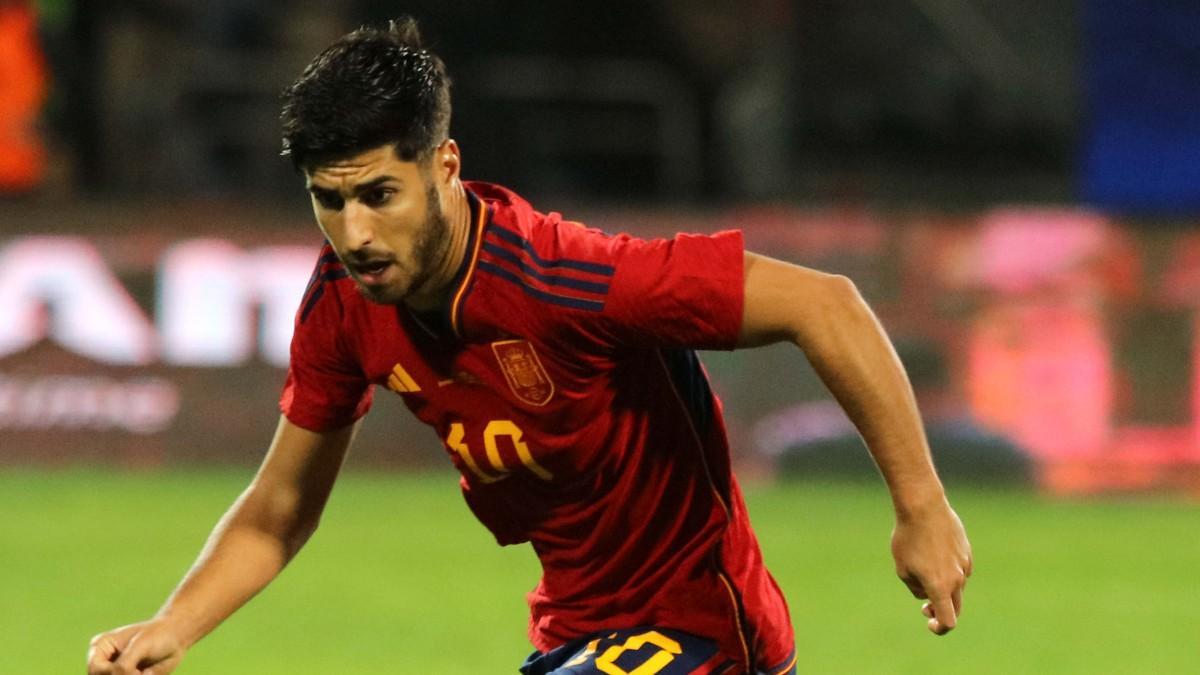 Marco Asensio con la selección española