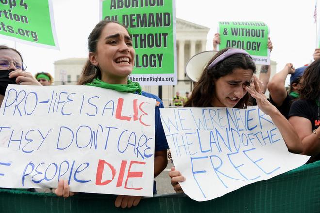 La derogación del derecho al aborto en EEUU, en imágenes