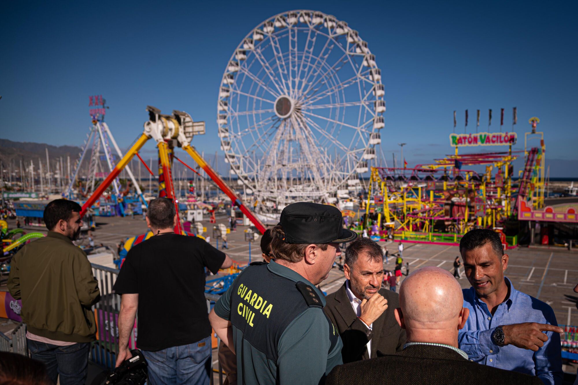 José Manuel Bermúdez visita la Feria de Atracciones por el Carnaval de Santa Cruz de Tenerife 2025