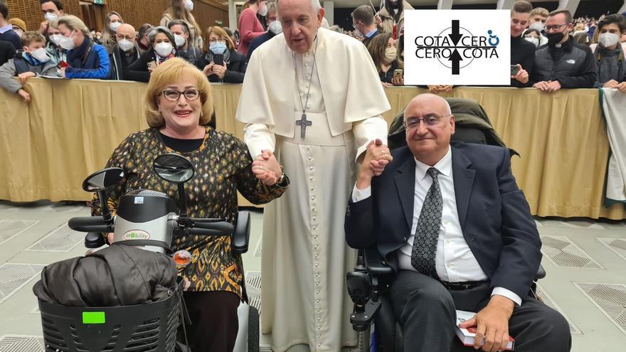 El Papa Francisco recibe a una delegación cordobesa de Cota Cero