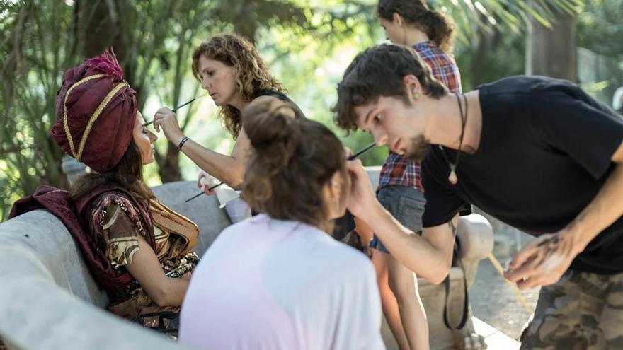 Sesión de maquillaje en La Concepción.