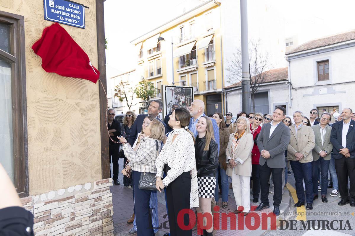 Caravaca dedica una calle a José Antonio Martínez Meca Caravaca dedica una calle a José Antonio Martínez Meca