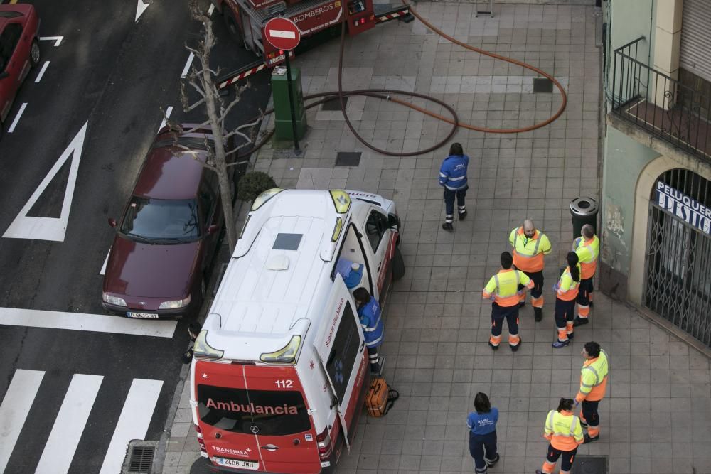 Incendio en Ciudad Naranco .