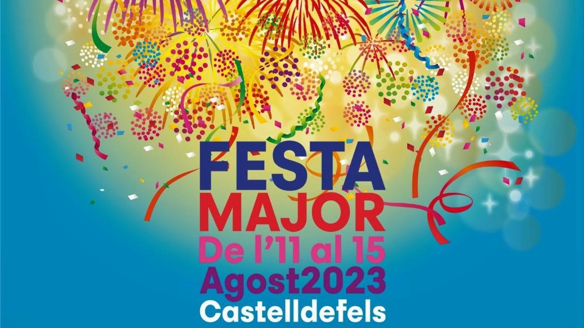 Cartel de la Fiesta Mayor de Castelldefels 2023.