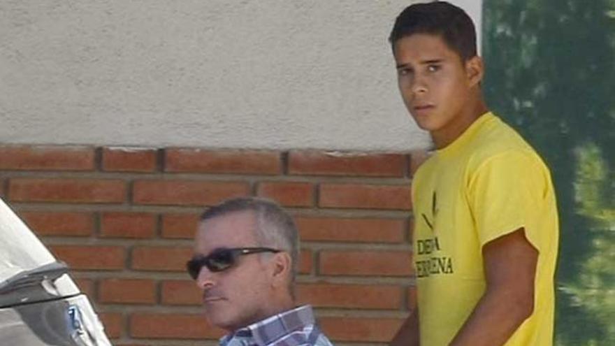 Jose Fenando Ortega Cano con su padre