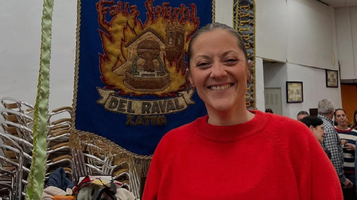 María Terol, primera presidenta de la falla del Raval.