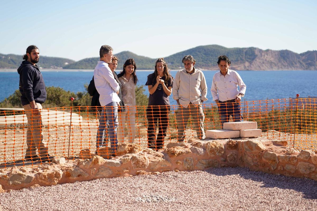 Las obras de museización de sa Caleta, en imágenes Las obras de museización de sa Caleta, en imágenes