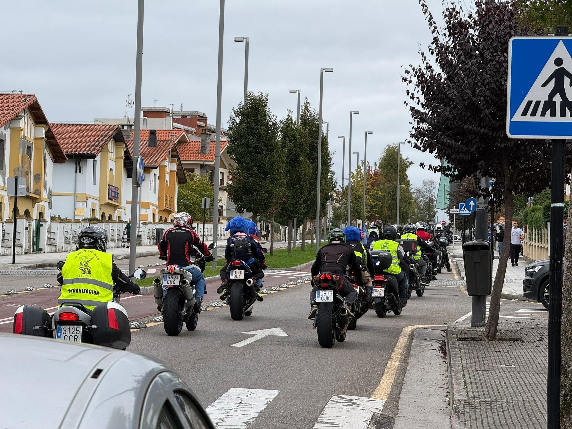 Así fue la primera salida del Motoencuentro Solidario en Siero
