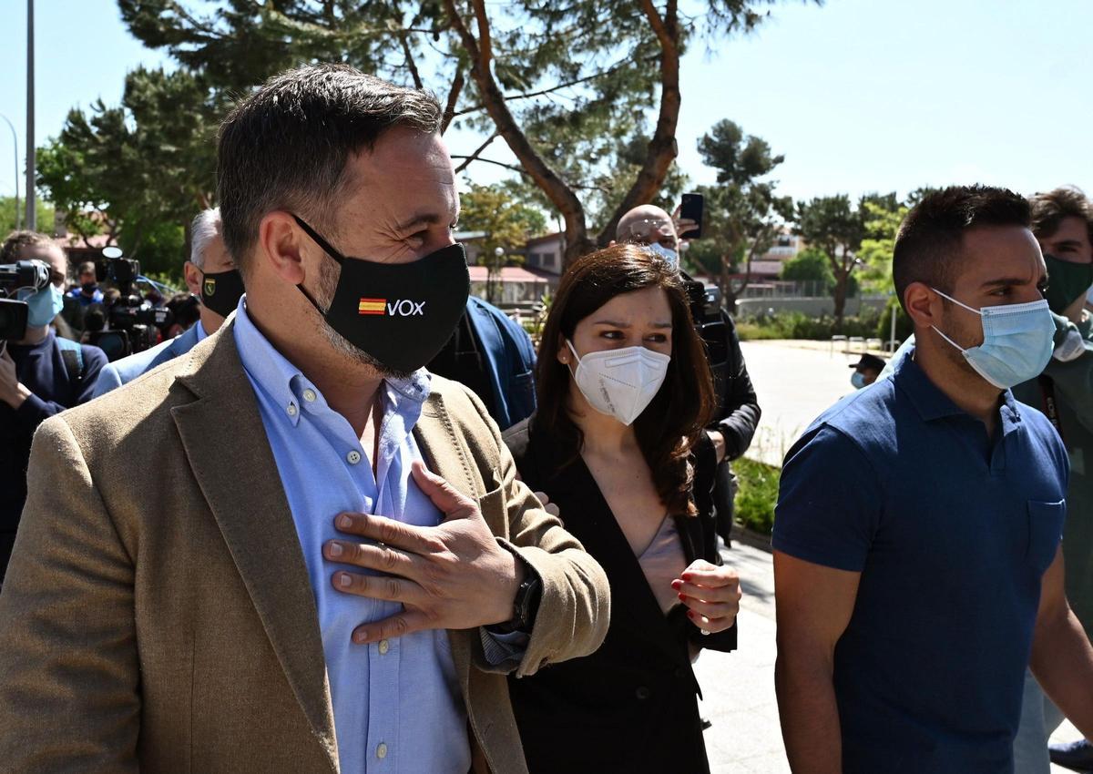El líder de Vox, Santiago Abascal