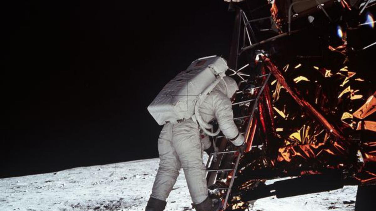 Edwin „Buzz“ Aldrin betritt den Mond.  | FOTO: NASA