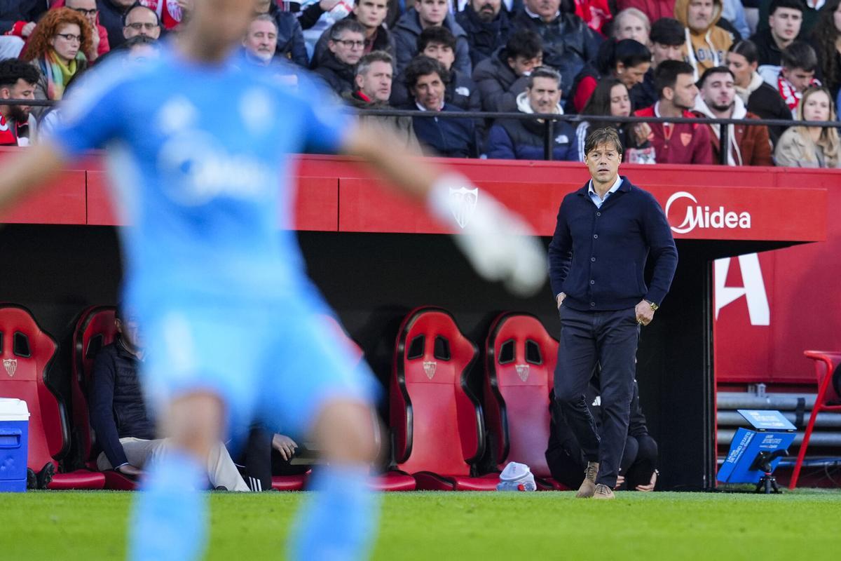 Matías Almeyda, durante un partido del Sevilla FC en el Ramón Sánchez-Pizjuán