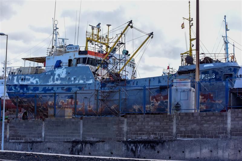 Marineros rusos en el muelle Reina Sofía