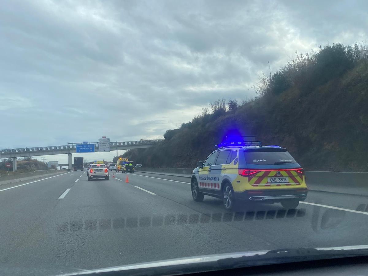 L'accident d'aquest dilluns al matí a la C-15, a Manresa