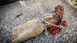 Imagen del Cristo que apareció encima de la tumba