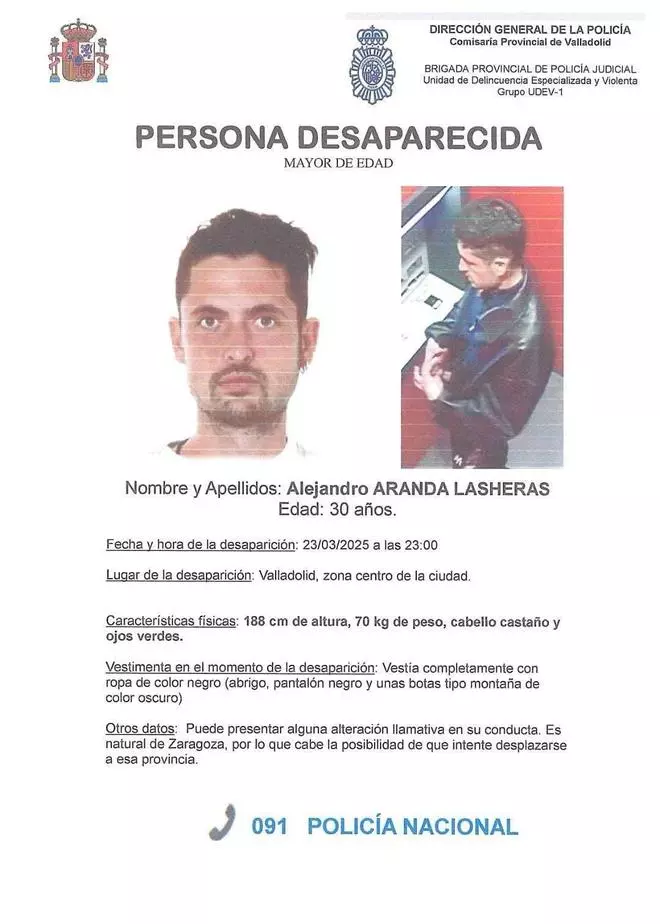 La DO Campo de Borja solicita colaboración entre los agricultores para localizar a Alejandro Aranda, el hijo desaparecido de uno de sus viticultores