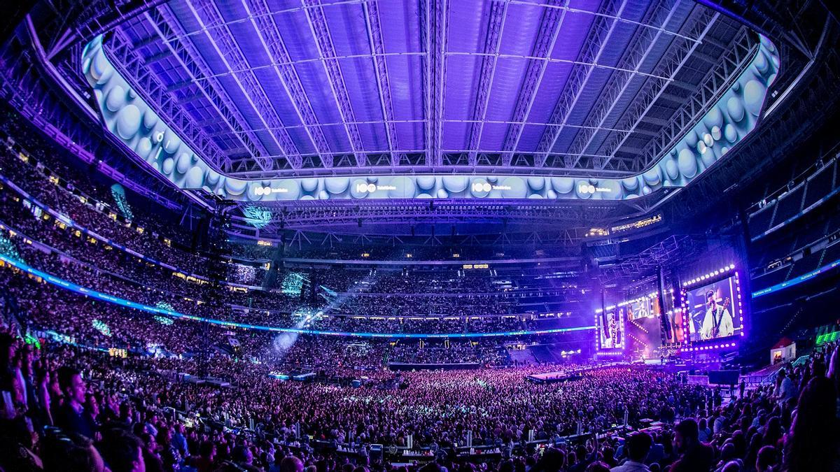 Un concierto en el Santiago Bernabéu