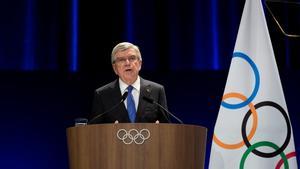 Thomas Bach, presidente del COI, en París