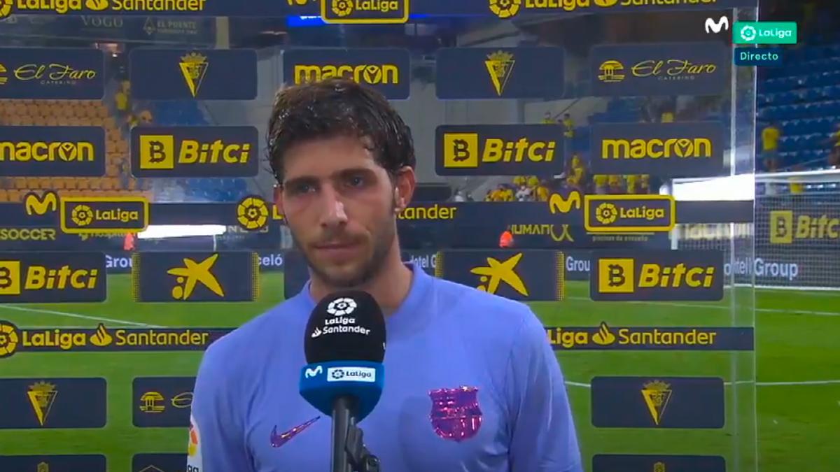 Sergi Roberto: Hay que ganar la Liga. No me vale eso de quedar entre los cuatro primeros