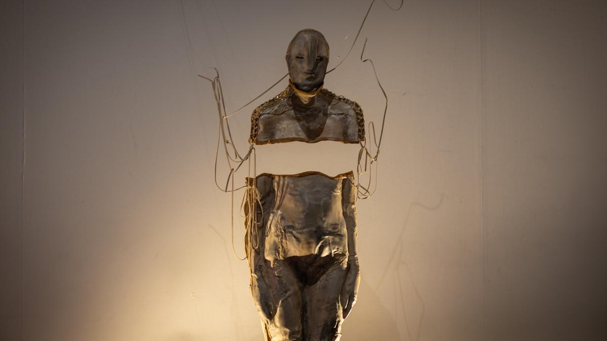 Una de las obras de Volumens en el CCCC.