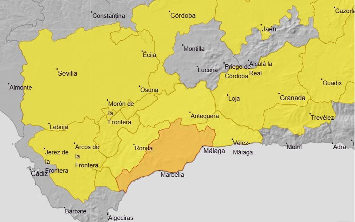Avisos por calor este viernes, 17 de julio, en Andalucía