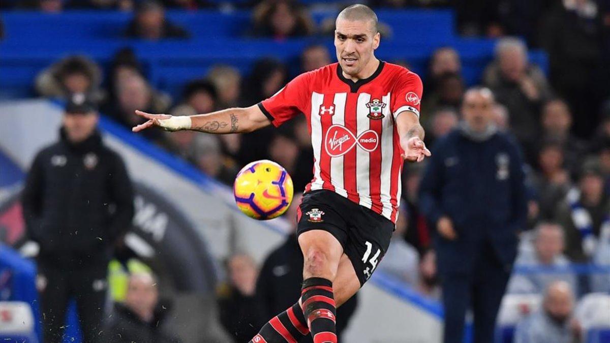 Oriol Romeu en el empate del Southampton contra el Chelsea en Premier League