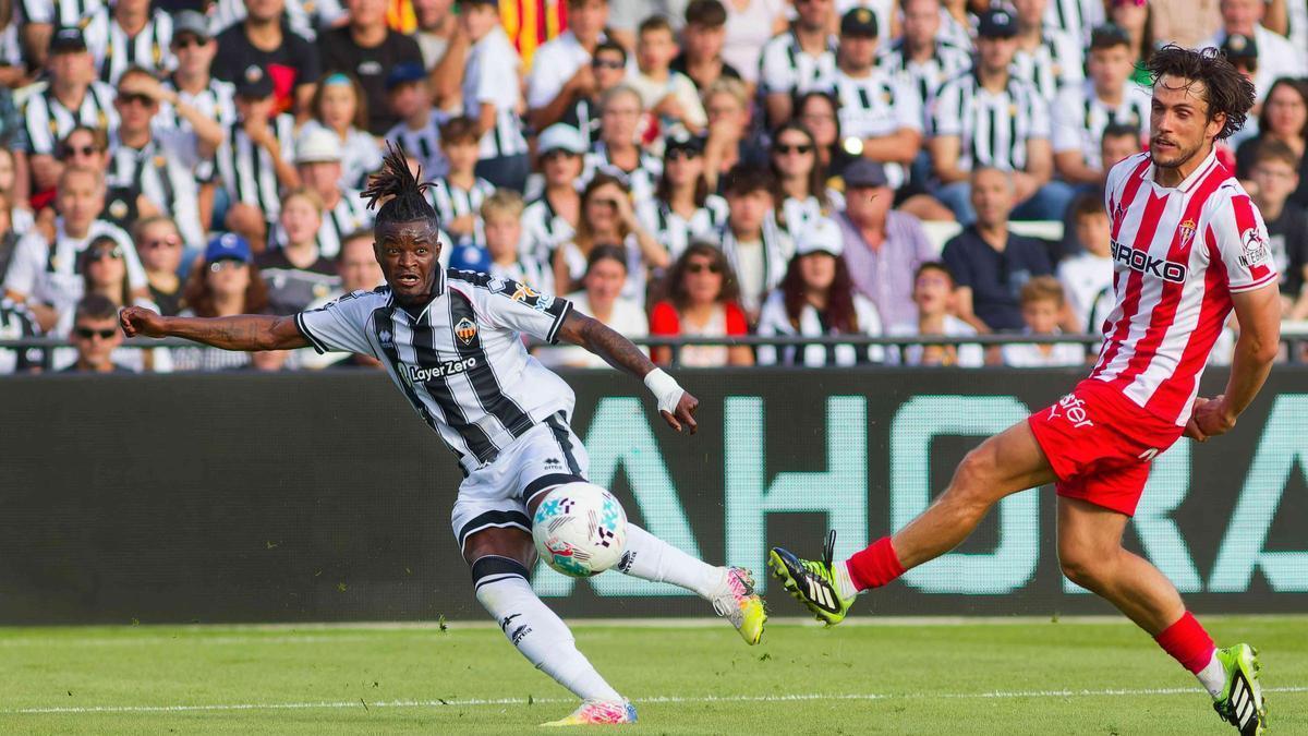 Cipenga, en el Castellón-Sporting.