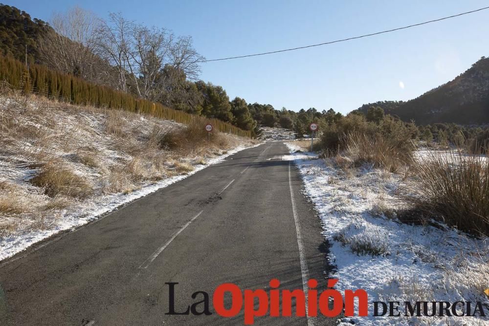 La nieve se deja ver tímidamente en la pedanía mor