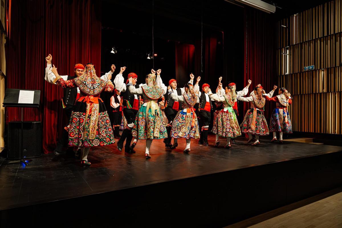 Durante su actuación en el festival de Croacia.