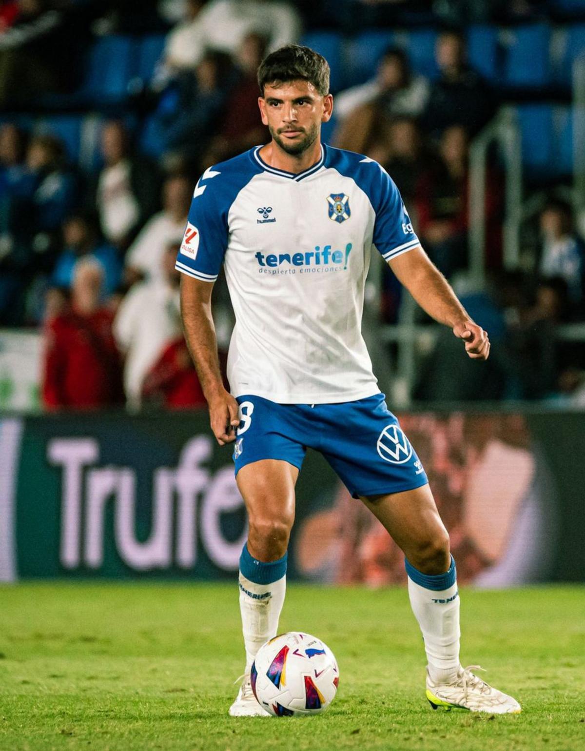 Javi Alonso, en el partido contra el Amorebieta de la 23/24.