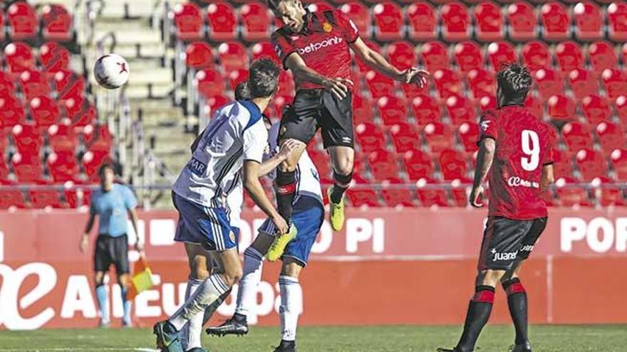 Álex López marca el 2-1 en el minuto 83, que momentáneamente ponía en ventaja al Mallorca.