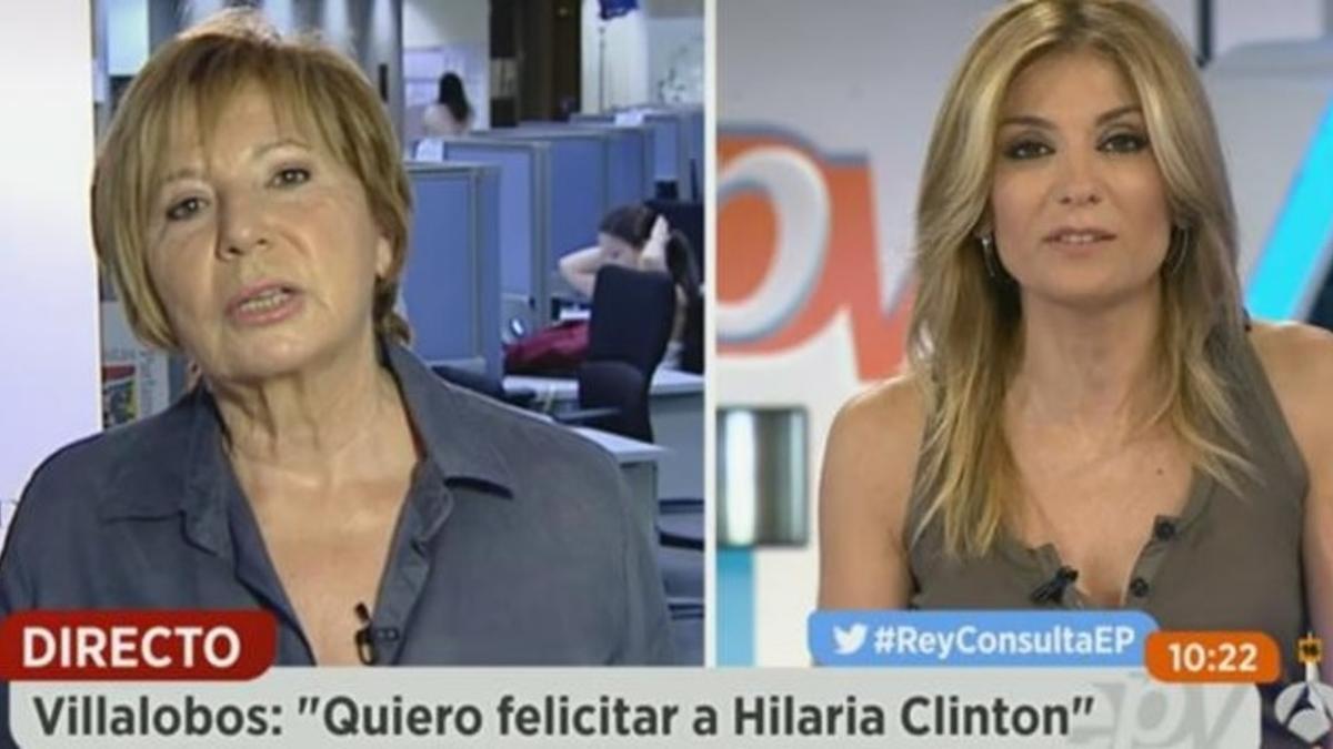 Celia Villalobos ha felicitado a 'Hilaria' Clinton