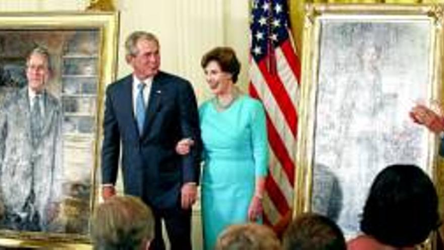 El retrato de bush hijo, en la casa blanca