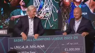 El Unicaja recibe un millón de euros por ganar la BCL 23/24
