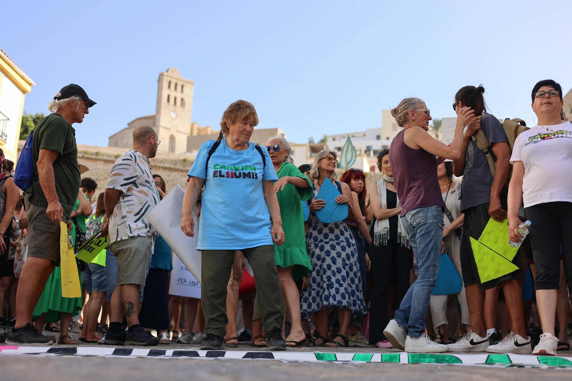 Manifestación contra la masificación turística en Ibiza