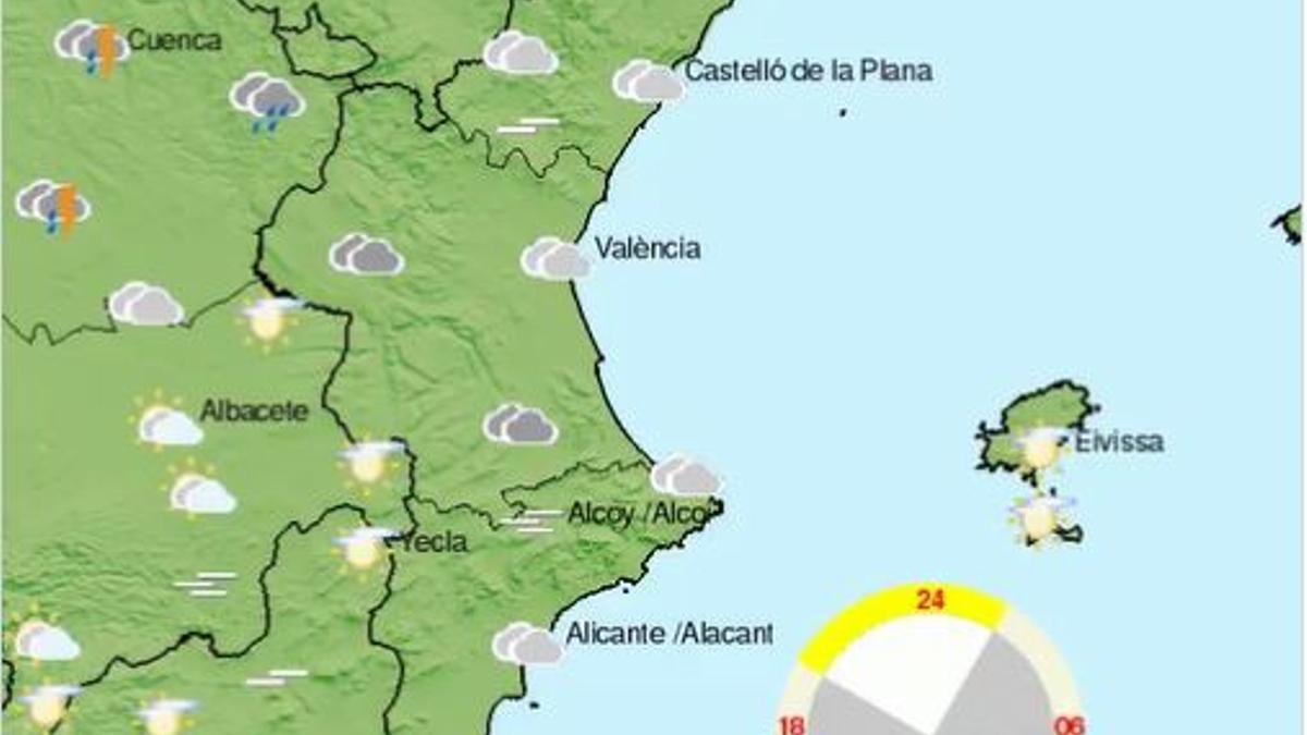 El sol desaparece de la previsión del tiempo