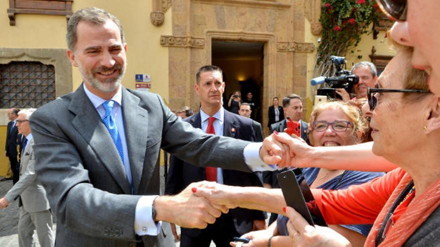 Felipe VI en una de sus visitas a Gran Canaria.