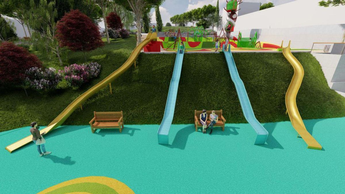 Recreación del futuro macroparque de la Finca Matías.