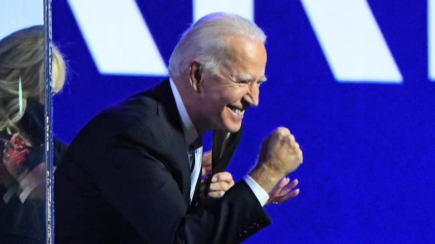 Joe Biden celebra su victoria en EEUU.