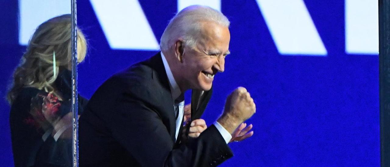 Joe Biden celebra su victoria en EEUU.